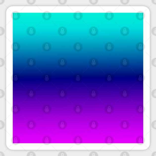 Aqua Ombre Sticker by BlakCircleGirl